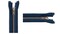 #3 Antique Brass Lightweight Navy Metal Separating YKK Jacket Zipper - Choose Your Length - Color: Navy #560-1 Zipper Per Pack - Made in The United States. (27" Inches)
